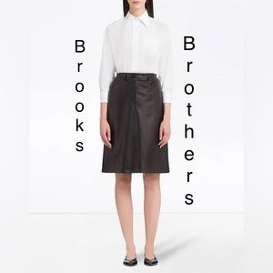 🦓 🆕 Brooks Brothers wool skirt size 12 NWT